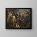 Il Giudizio di Mida - Scuola di Jacob Jordaens — quadro incorniciato alla parete