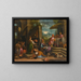Il Cenone di Emmaus - Scuola di Jacopo da Ponte — quadro incorniciato alla parete