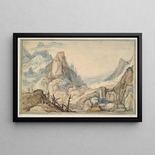 Follower of Jan Brueghel the Elder - Mountainous Landscape.webp