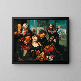Follower of Jan Sanders van Hemessen - The Calling of Saint Matthew.webp