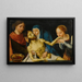 La Lamentation - Scuola di Joos van Cleve — quadro incorniciato alla parete