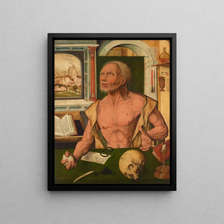 Follower of Joos van Cleve - The Penitent Saint Jerome in his study.webp