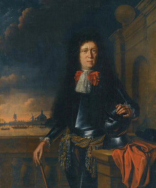 Follower of Ludolf Backhuysen - A Portrait of Jan Van Broeckhuizen.webp