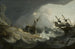 Naufragio durante la tempesta del 13 marzo - Scuola di Ludolf Backhuysen — vista dell’opera