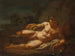 Un dieu fleuve allongé dans un paysage - Scuola di Nicolas Poussin — vista dell’opera