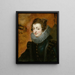 Ritratto di Isabelle de Bourbon - Scuola di Peter Paul Rubens — quadro incorniciato alla parete
