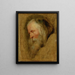 Studio del volto di Caspar, il più antico mago - Scuola di Peter Paul Rubens — quadro incorniciato alla parete
