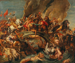 Follower of Peter Paul Rubens - The Battle Of The Amazons.webp