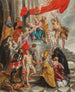 La Vergine e il Bambino adorati dai santi - Scuola di Peter Paul Rubens — vista dell’opera