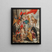 La Vergine e il Bambino adorati dai santi - Scuola di Peter Paul Rubens — quadro incorniciato alla parete