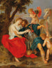 Venere disarma Marte - Scuola di Peter Paul Rubens — vista dell’opera