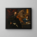 Omero che suona il violino in compagnia di uno studente - Scuola di Pier Francesco Mola — quadro incorniciato alla parete