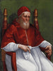 Ritratto del papa Giulio II - Scuola di Raffaello — vista dell’opera