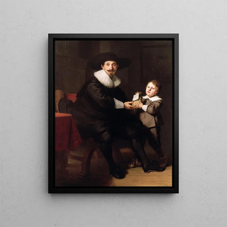 Follower of Rembrandt van Rijn - Jean Pellicorne with his son Caspar.webp