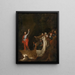 La Resurrezione di Lazzaro - Scuola di Salvator Rosa — quadro incorniciato alla parete