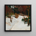 Foresta Invernale - Alfred Poell — quadro incorniciato alla parete