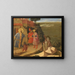San Romualdo rifiuta l'ammission in chiesa all'imperatore Ottone III - Fra Angelico — quadro incorniciato alla parete
