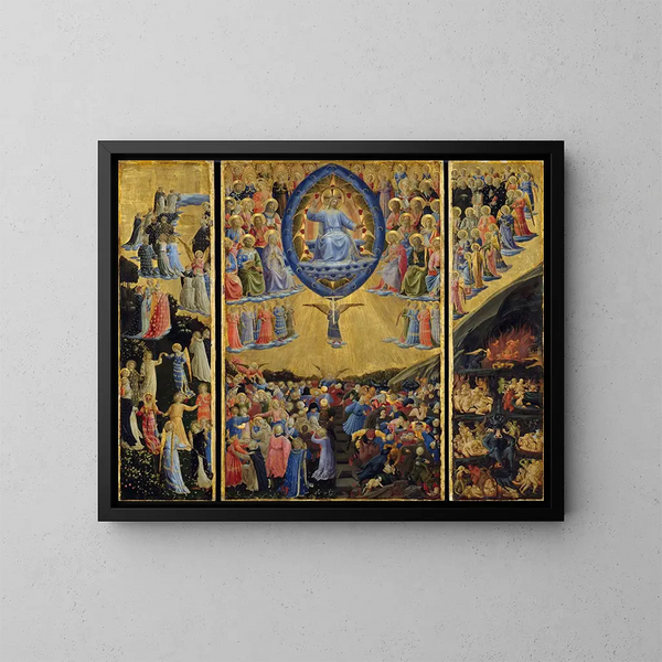 Il Giudizio Universale - Fra Angelico — quadro incorniciato alla parete