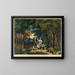 Mattina nei boschi - Frances Flora Bond Palmer — quadro incorniciato alla parete