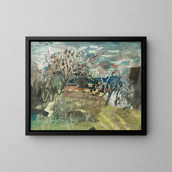 Ciliegio al Croft, Bradford-on-Tone, Taunton - Frances Hodgkins — quadro incorniciato alla parete