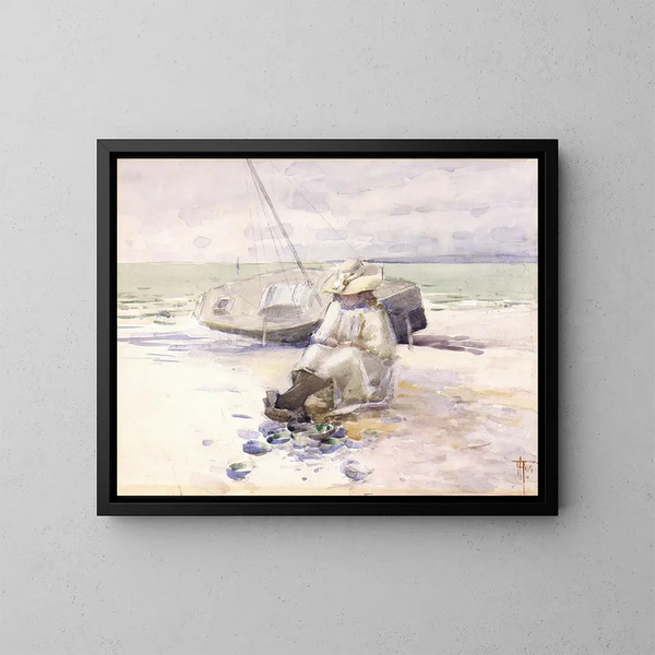 Fille sur la plage - Frances Hodgkins — quadro incorniciato alla parete