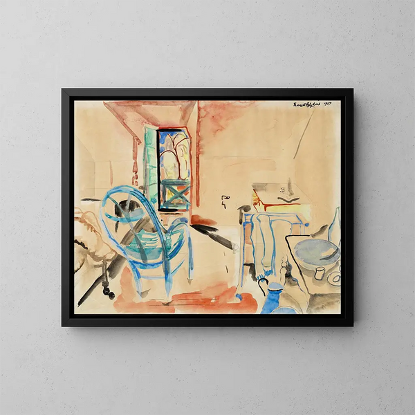 Scène intérieure - Frances Hodgkins — quadro incorniciato alla parete