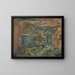 Interno cortile di Purbeck all'inizio del pomeriggio - Frances Hodgkins — quadro incorniciato alla parete