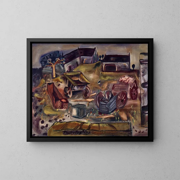 Carrière de Wiltshire - Frances Hodgkins — quadro incorniciato alla parete