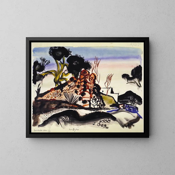 Route vers les collines d'Ibiza - Frances Hodgkins — quadro incorniciato alla parete