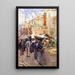 La place du marché à San Remo, Italie - Frances Hodgkins — quadro incorniciato alla parete
