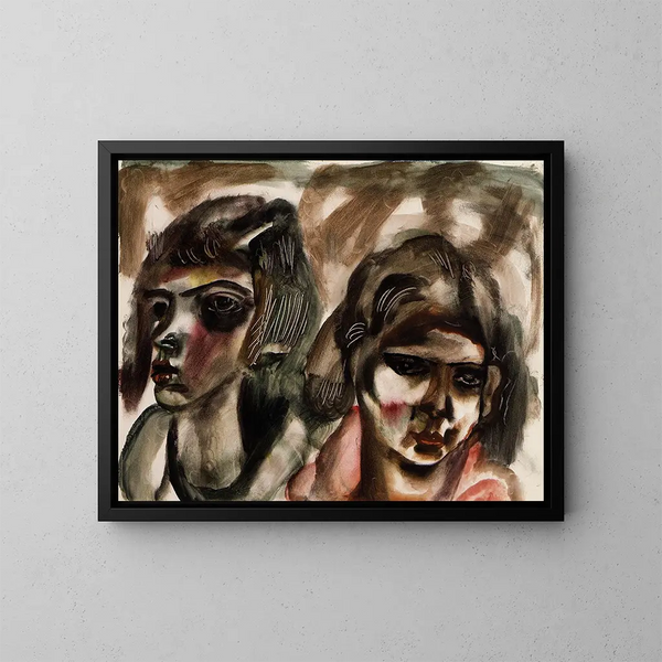 Due teste - Frances Hodgkins — quadro incorniciato alla parete