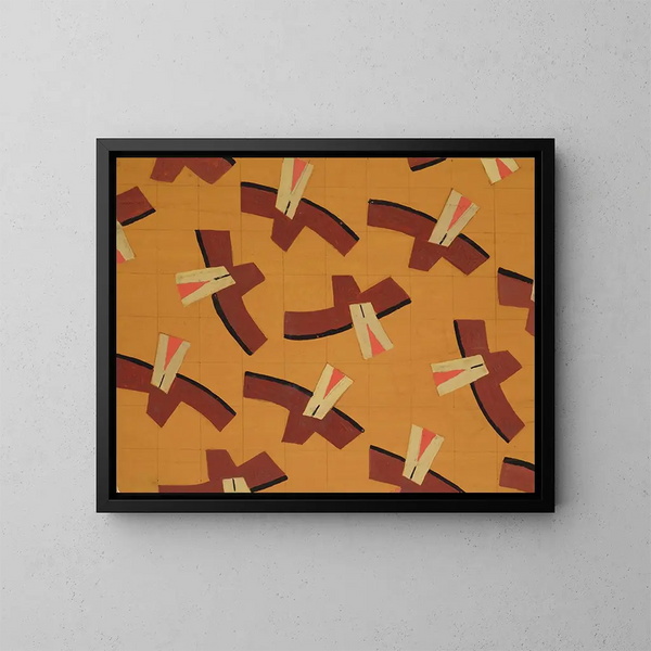 Design tessile senza titolo n° III - Frances Hodgkins — quadro incorniciato alla parete