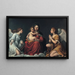 Madonna con Bambino e angeli - Francesco Albani — quadro incorniciato alla parete