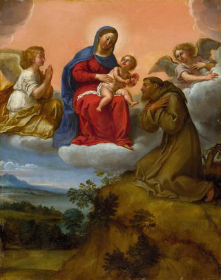 Francesco Albani - Virgin and Child Adored by Saint Francis.webp