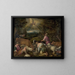 L'Annunciazione ai pastori - Francesco Bassano — quadro incorniciato alla parete
