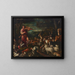 Orfeo che incanta gli animali - Francesco Bassano l'Ancien — quadro incorniciato alla parete