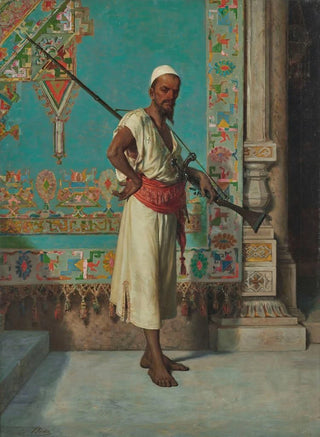 Francesco Beda - Portrait of an oriental with a gun.webp