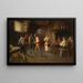 Una discussione animata - Francesco Bergamini — quadro incorniciato alla parete