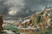 Paesaggio invernale con viaggiatori vicino a un fiume - Francesco Foschi — vista dell’opera