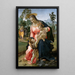 Repos pendant la fuite en Égypte avec il piccolo San Giovanni Battista - Francesco Granacci | Reproduction — quadro incorniciato alla parete