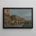 Vista del Molo e della Riva degli Schiavoni a Venezia - Francesco Guardi — quadro incorniciato alla parete