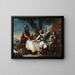 Abraham accogliente i tre angeli - Francesco Guardi — quadro incorniciato alla parete