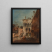 Un caprice architettonico con un campiello - Francesco Guardi — quadro incorniciato alla parete