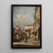 Fantasia architettonica con un cortile - Francesco Guardi — quadro incorniciato alla parete