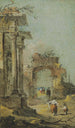 Caprice di rovine architettoniche e figure - Francesco Guardi — vista dell’opera