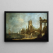 Caprice di un porto - Francesco Guardi — quadro incorniciato alla parete