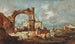 Caprice con un arco in rovina e una villa sullo sfondo - Francesco Guardi — vista dell’opera