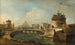 Vista Fantastica del Castello Sant'Angelo, Roma - Francesco Guardi — vista dell’opera
