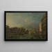 Regata sul Grande Canale vicino al Ponte di Rialto, Venezia - Francesco Guardi — quadro incorniciato alla parete