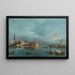 San Giorgio Maggiore con Punta della Giudecca - Francesco Guardi — quadro incorniciato alla parete